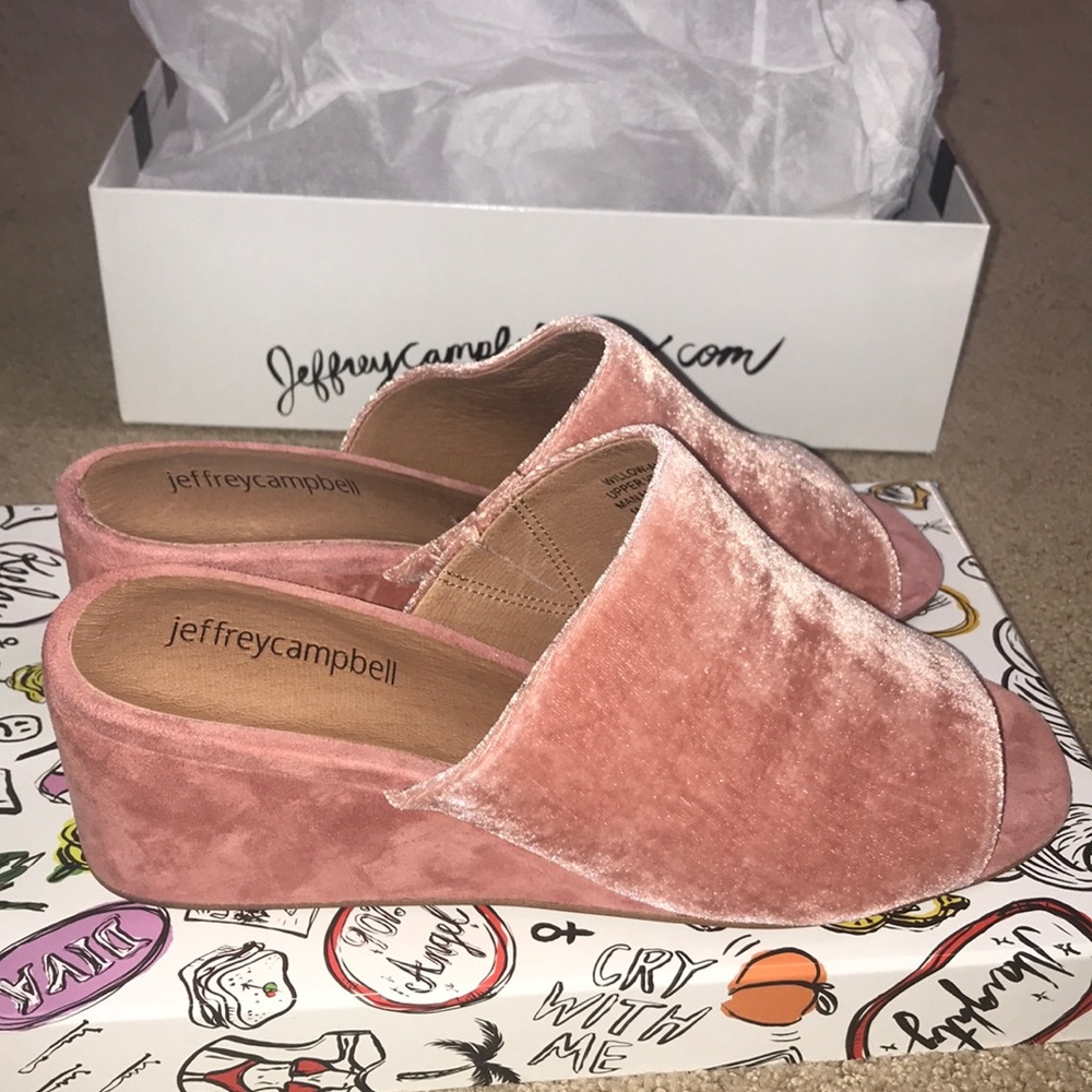 Velvet blush Jeffrey Campbell shoes